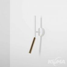 Stick kinkiet 1xG9 5W biało/złoty
